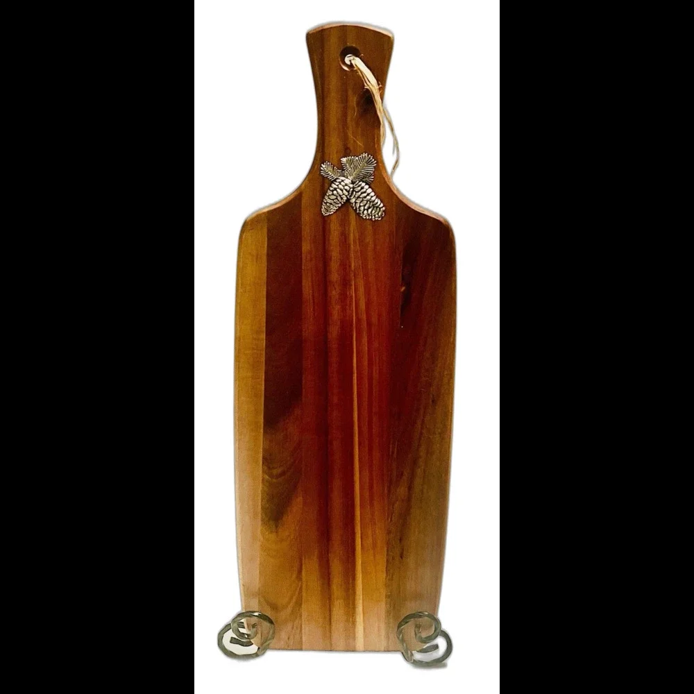 Mountain Woods Brown Acacia Hardwood Paddle Cutting/Serving /wine Board Read